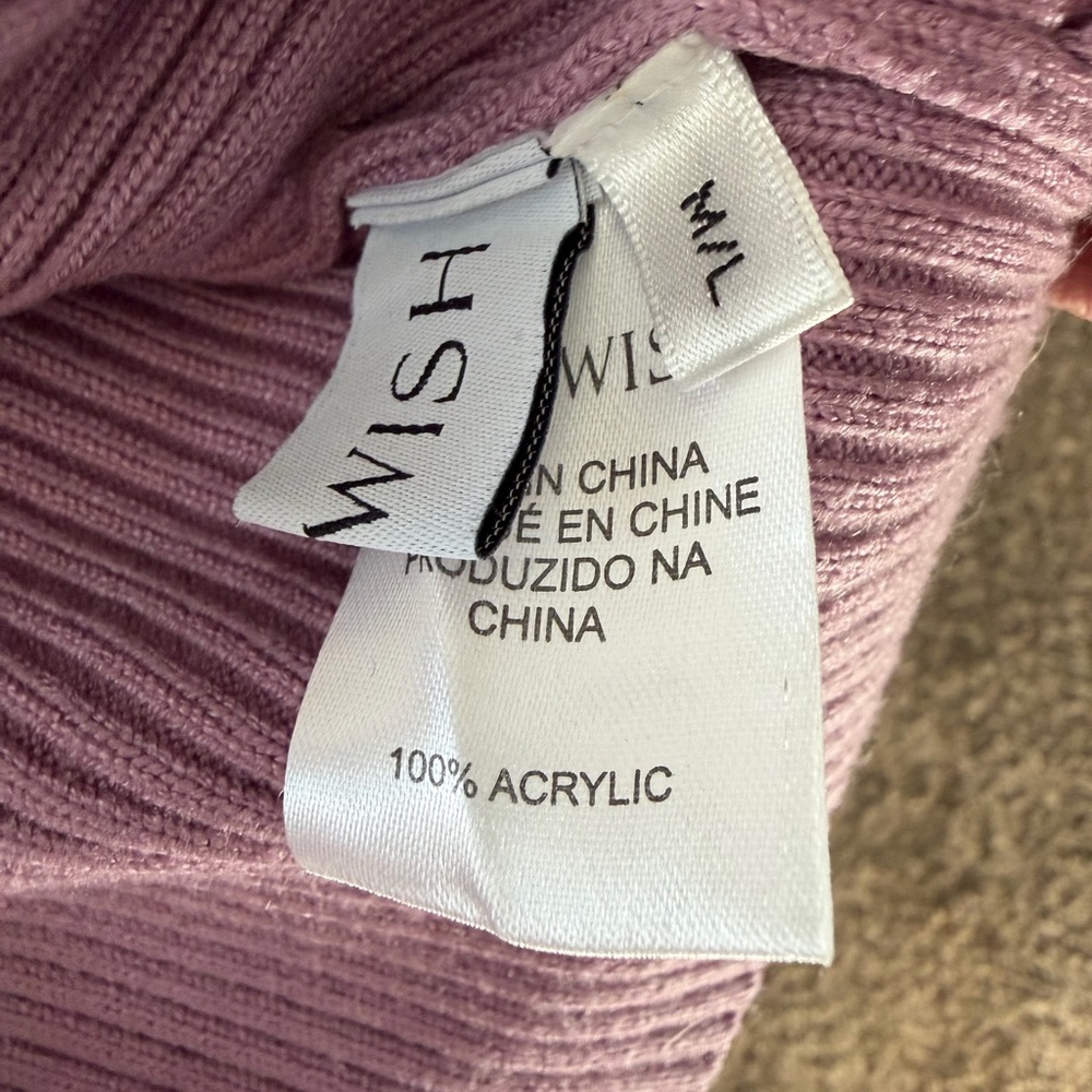 Chicwish Lilac Wrap Sweater & Floral Inky Tulle Midi Skirt Set Size M/L - Picture 13 of 16